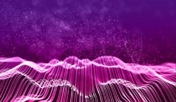 photo ondes roses et vioelettes