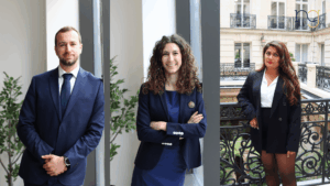 Les premiers associés de NG : Maxime CORDIER, Astré BOUCHIER et Hanuja THIRUVALLUVAR